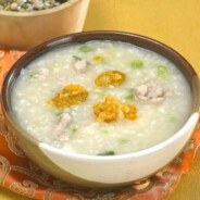 咸蛋瘦肉粥