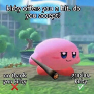 kirby with a blunt