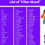 List of words other than &quot;like&quot;