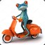 Billy the scooter frog