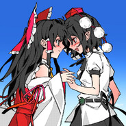 AyaReimu - a Touhou Yuri ship