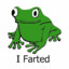 Farting frog