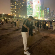 干拉白给舞区看腿