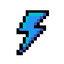 Blue Lightning Bolt