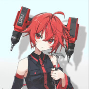 疯狂恐怖红色电钻头