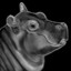 faded hippo