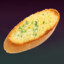 a piece of garlic bread