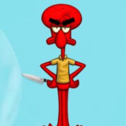 evil red killer squidward
