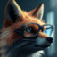 Fox with glasses