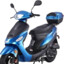 Blue Moped