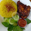 Nasi Kuning Ayam Bakar