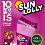 Sun Lolly Hindbær Og Lakrids Is