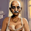 Gandhi with breasts