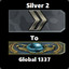 Silver 4 to Global 1337