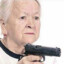 Granny with a glock