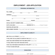 A Job Application