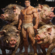 4 pigs and me