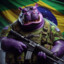 Hipopotamo Roxo do Mal