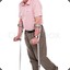 Old Man On Crutches