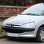peugeot 206 bateu pegou