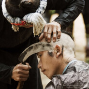 桥洞下的剃头牛师傅