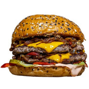 菠萝牛肉汉堡包