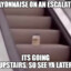 Mayonnaise on an escalator