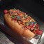 Fruity Pebble Hotdog