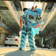 练臂力的小醒狮