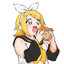 girl eating burger