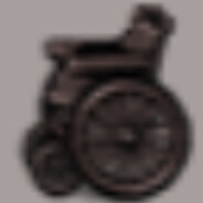 Olivia's foldable wheelchair