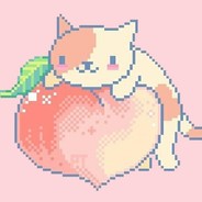 我的头像是个猫抱着桃