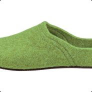 Зеленый тапок
