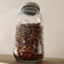 A jar of almonds
