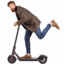 Stock Image Scooter Guy