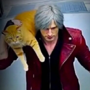 Dante with cat