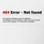 404 Error-Not Found