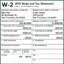 W-2 Tax Form