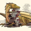 Sleepy Book Dragon