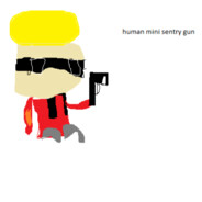 human mini sentry gun