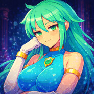 青い髪の売春婦