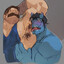 big hunky muscle man