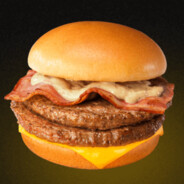 培根芝士双牛堡