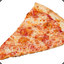 a very corpulent pizza slice