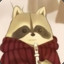 Racoon with a recorder