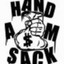 Hand am Sack