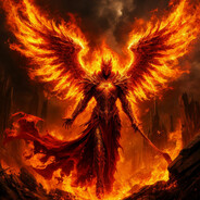 The fallen fire angel