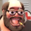 Fat balding man