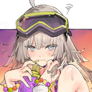 少女祈禱中の星喵