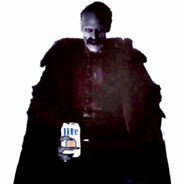 Count Orlok with a Miller Lite